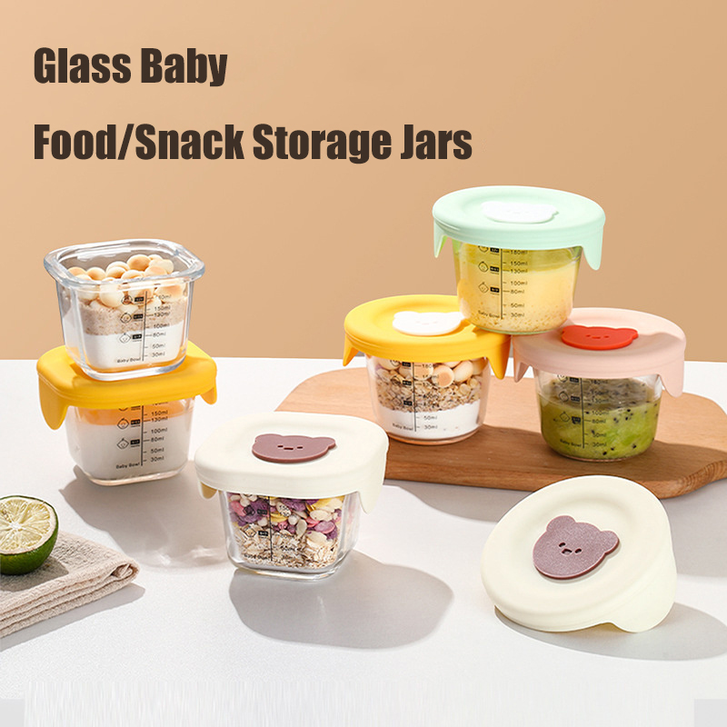 Baby Food Jars With Lids - 180ml szklane słoiki do przechowywania żywności