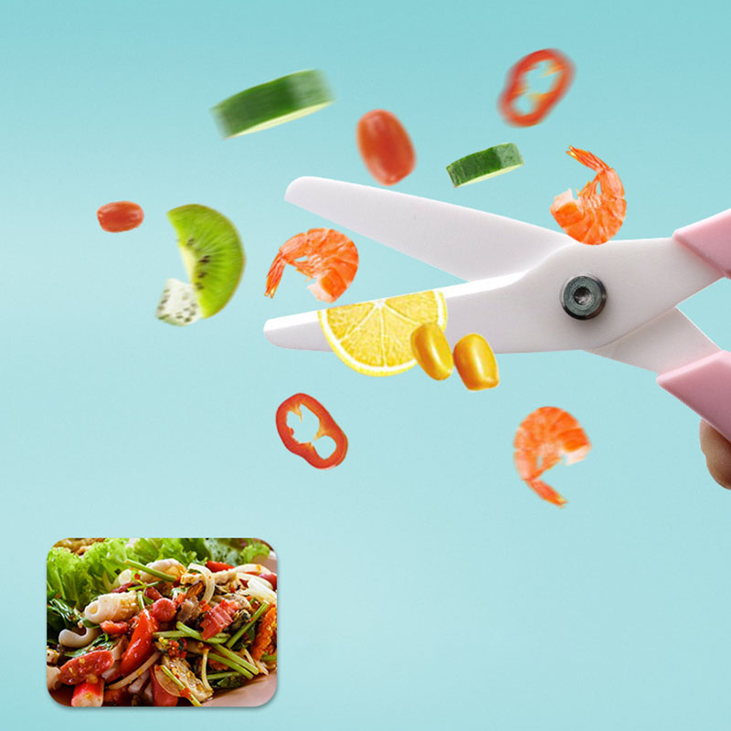 Dobeli 8 cal cyrkonu ceramiki  – Baby Food Scissors recenzja i cena