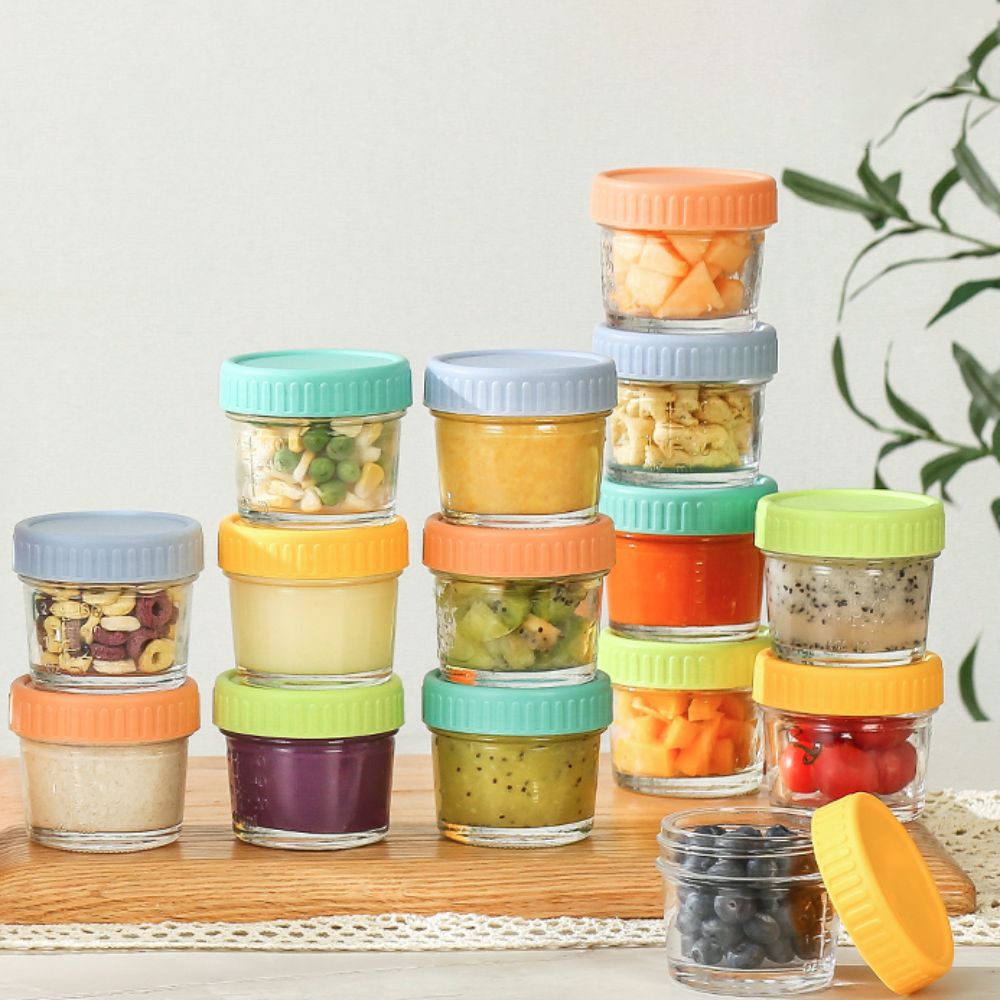 6 szt. Szklane słoiki na żywno – Baby Food Jars With Lids recenzja i cena