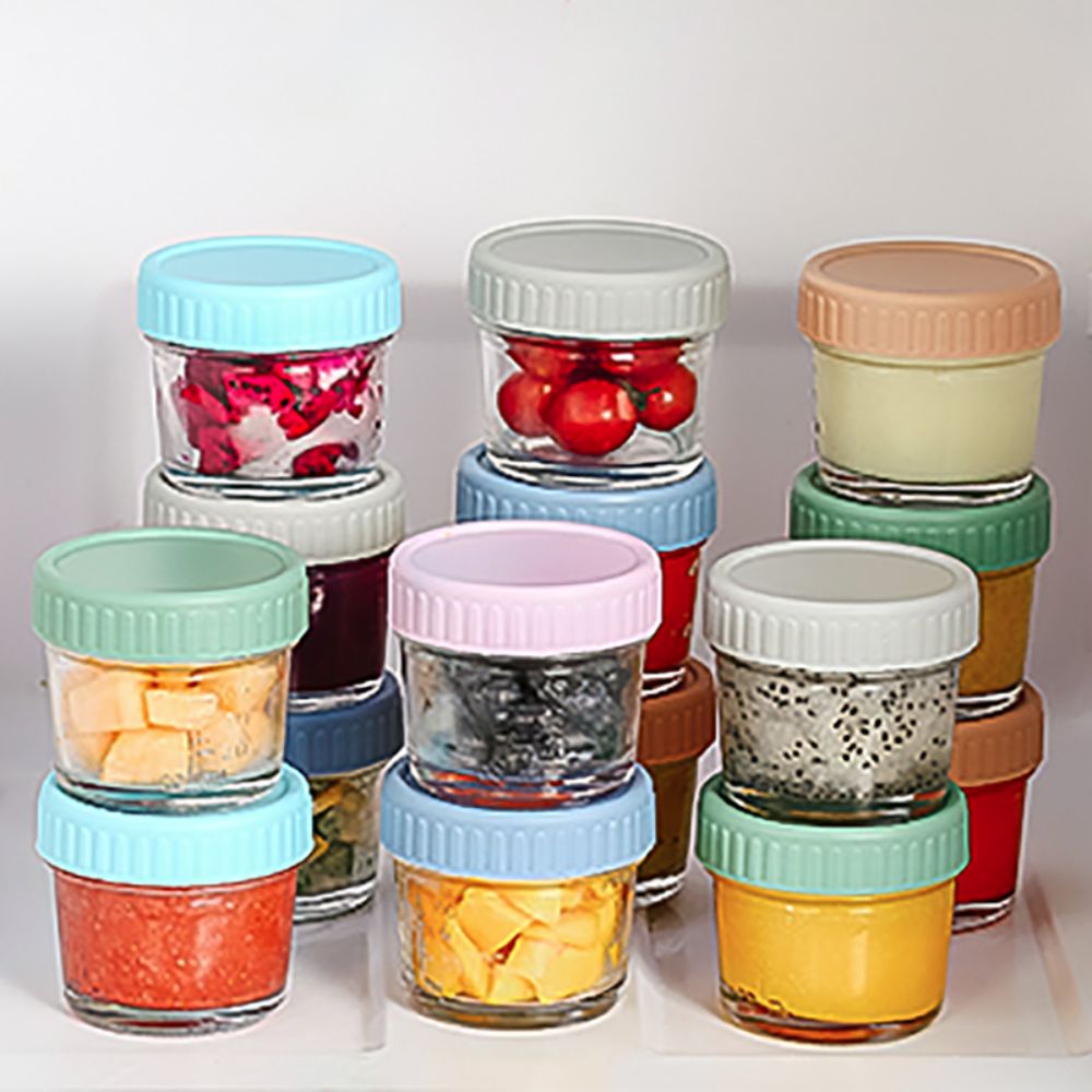6 szt. Szklane słoiki na żywno – Baby Food Jars With Lids recenzja i cena