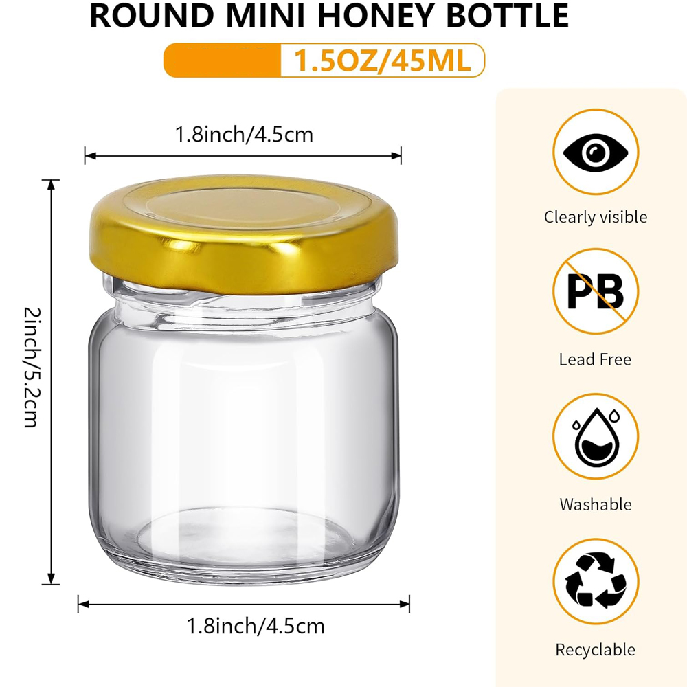 Okrągłe mini słoiczki na miód, – Baby Food Jars With Lids recenzja i cena