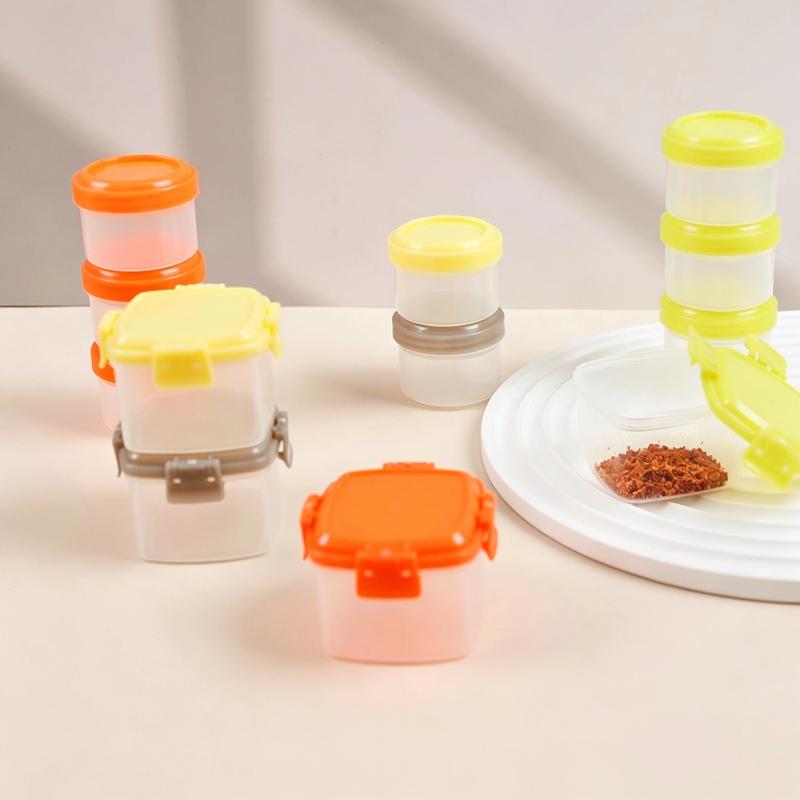 4 sztuki – małe, sztaplowane p – Baby Food Jars With Lids recenzja i cena